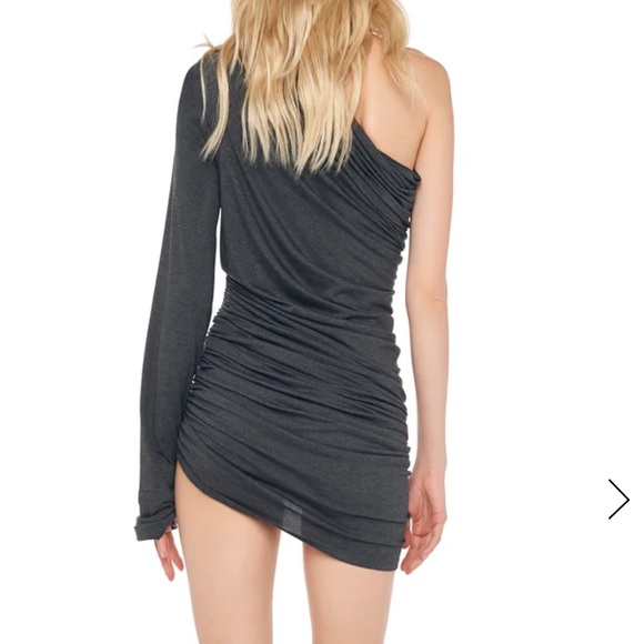 Norma Kamali LAZY DIANA MICRO DRESS W/ SLEEVE - Picture 2 of 5